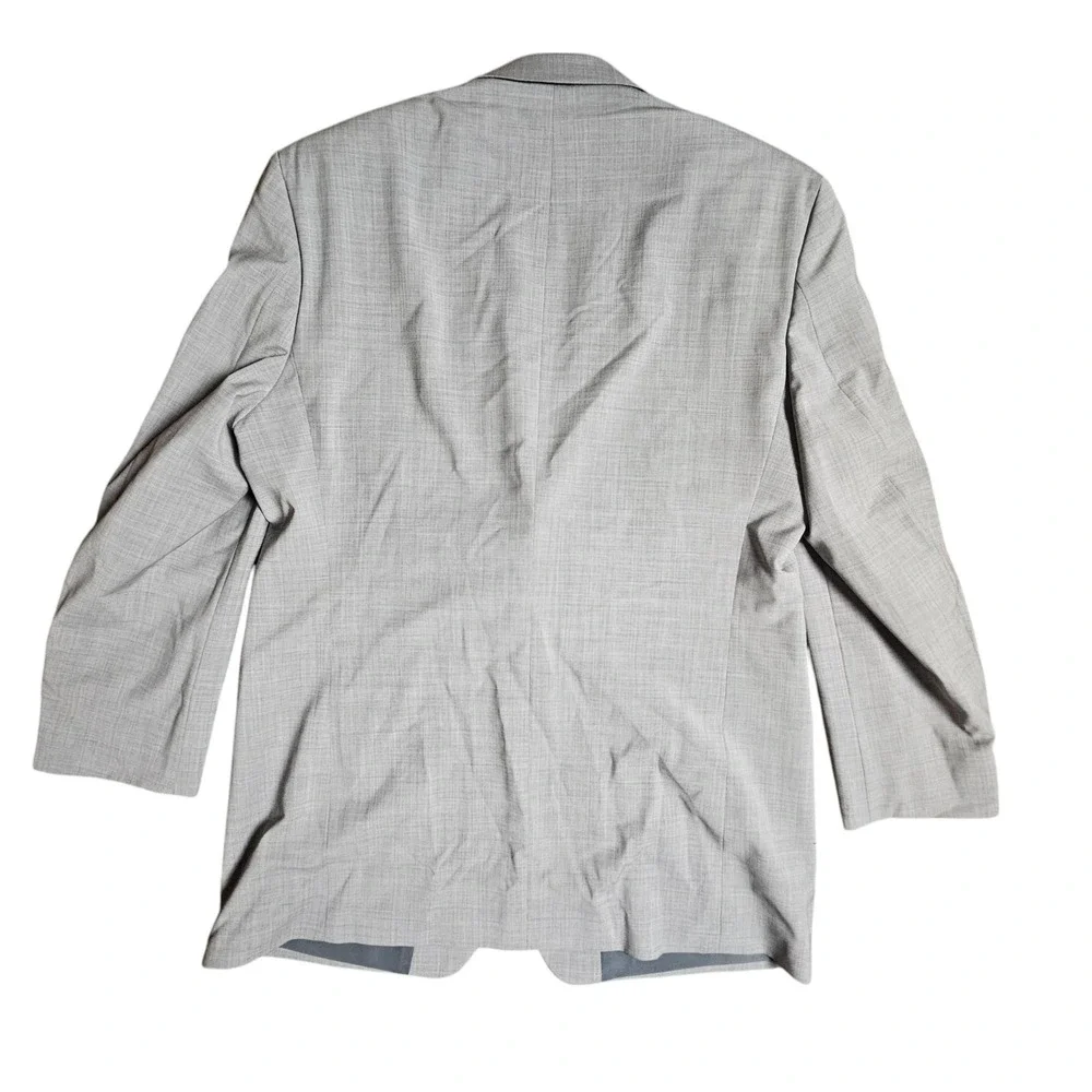 Ralph Lauren Wool Sport Coat Blazer Suit Jacket Lined Stretch‎ Mens 42L Gray